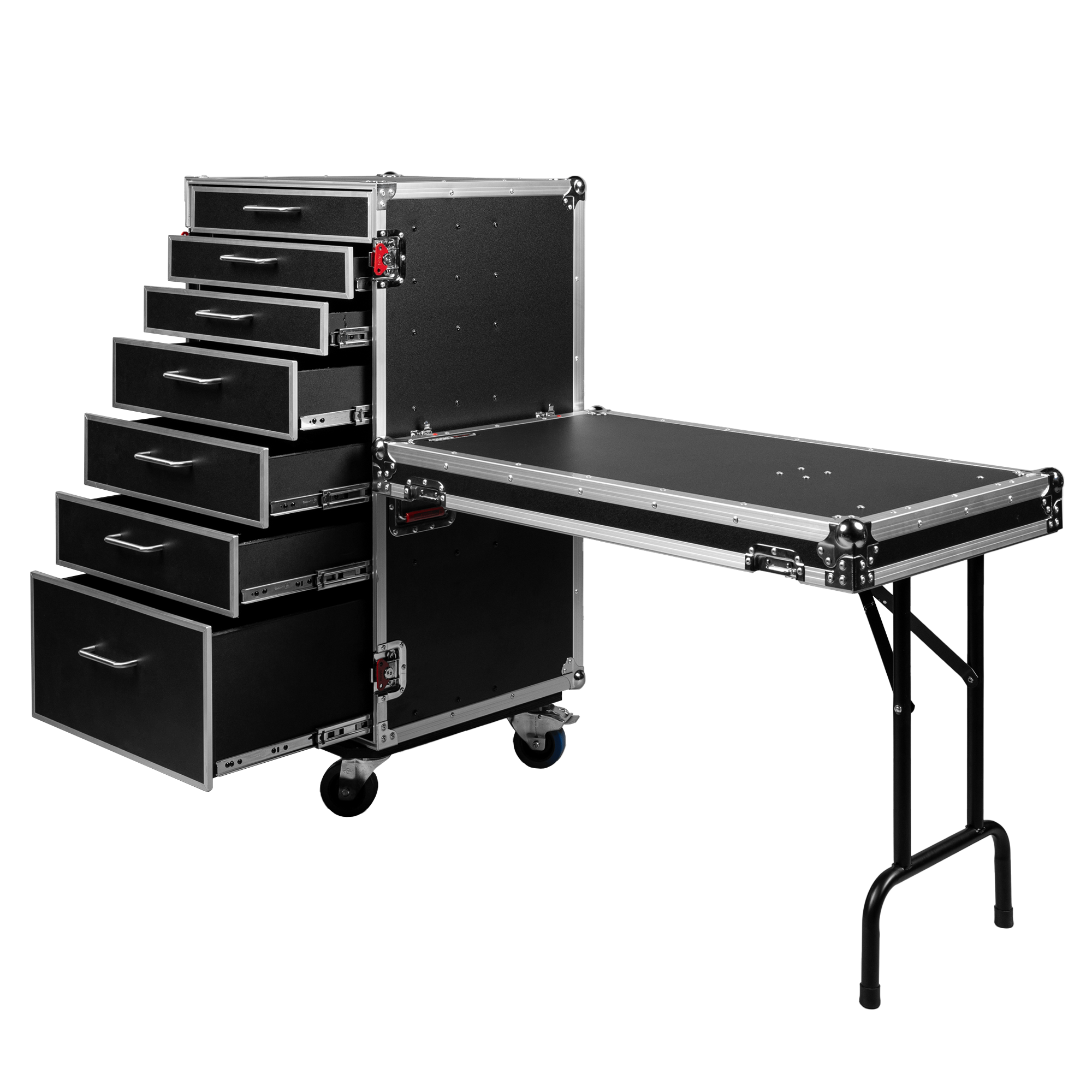 GTOUR Utility Drawer Case with Fold-Out Table