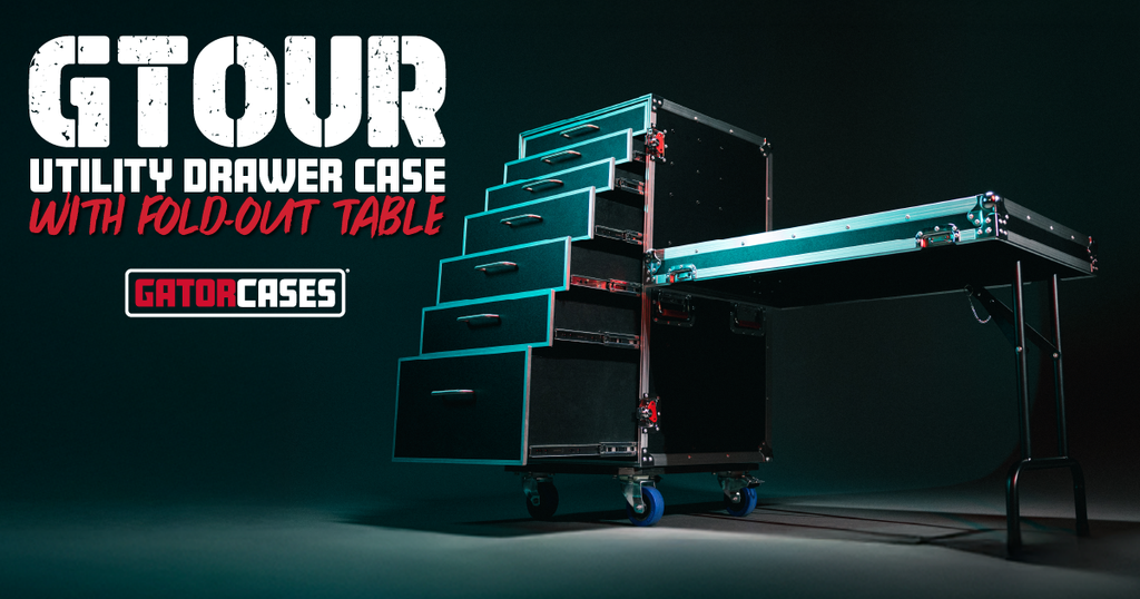 GTOUR Utility Drawer Case with Fold-Out Table