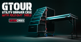 GTOUR Utility Drawer Case with Fold-Out Table