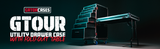 GTOUR Utility Drawer Case with Fold-Out Table