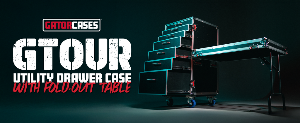 GTOUR Utility Drawer Case with Fold-Out Table