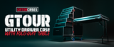 GTOUR Utility Drawer Case with Fold-Out Table