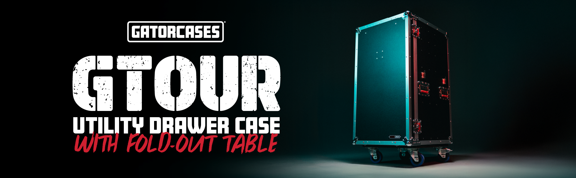 GTOUR Utility Drawer Case with Fold-Out Table