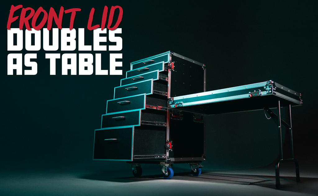 GTOUR Utility Drawer Case with Fold-Out Table