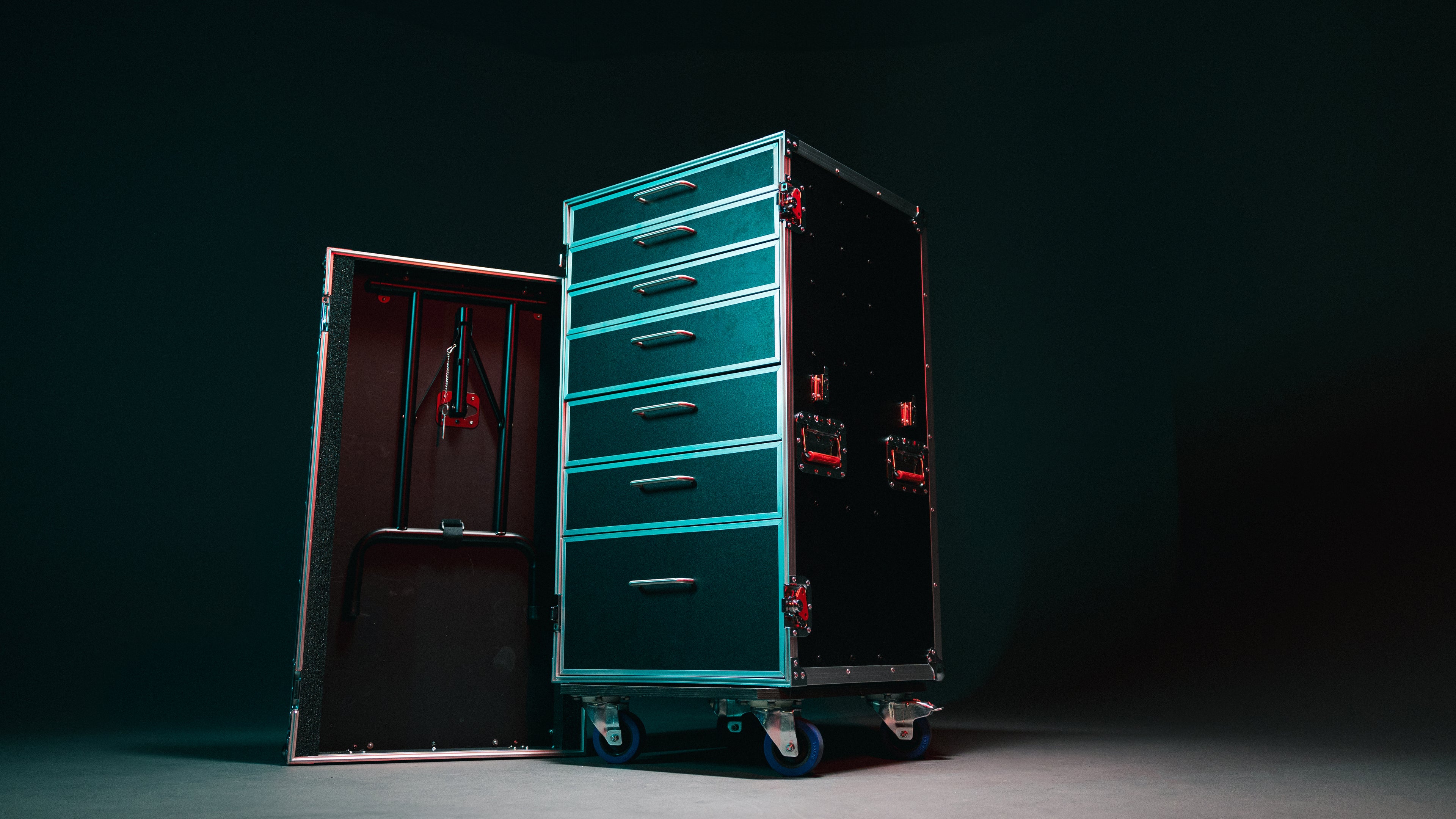GTOUR Utility Drawer Case with Fold-Out Table