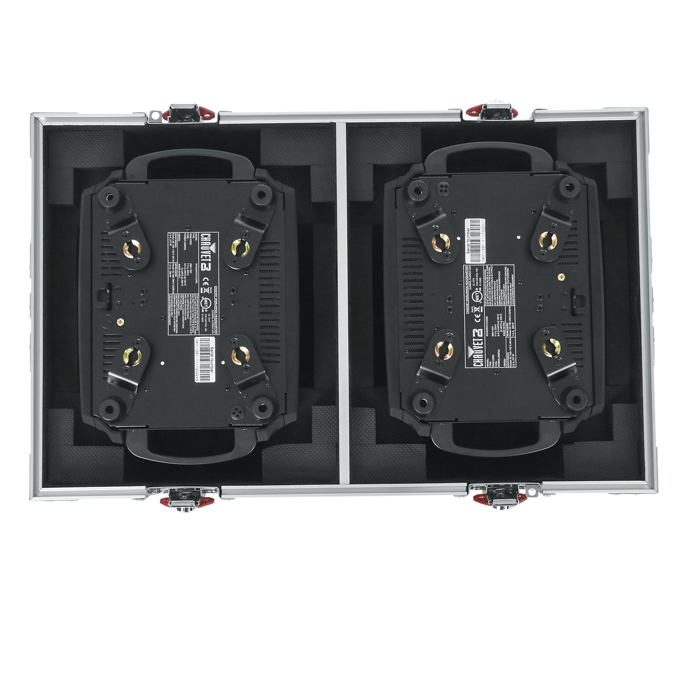 Flight Case for Two 350-Style Moving Head Lights