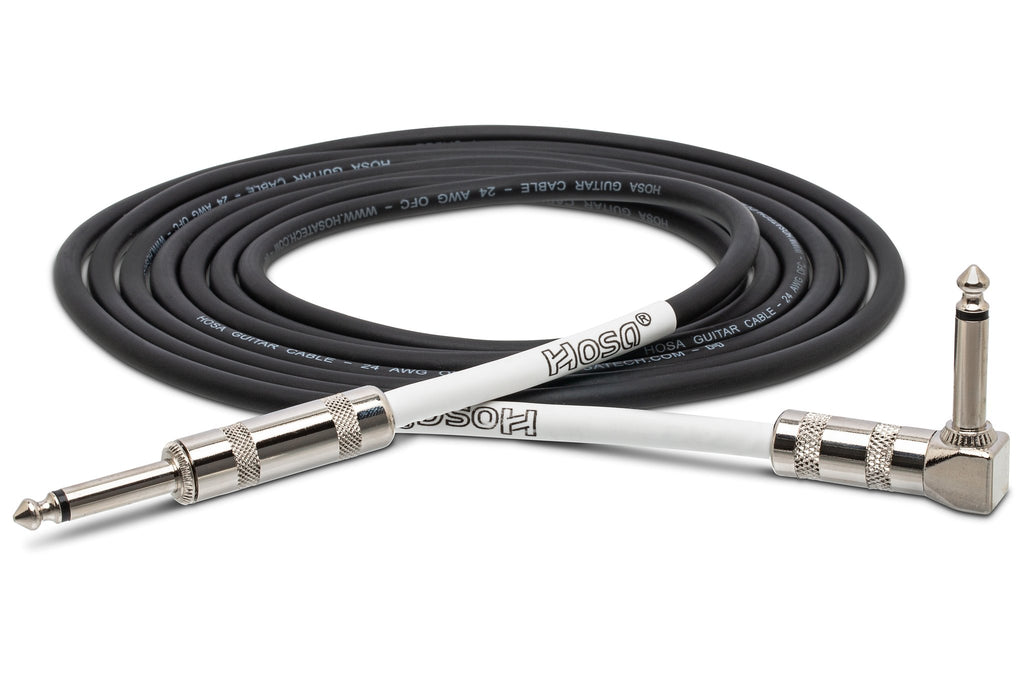 Guitar Cable, Hosa Straight to Right-angle - Full