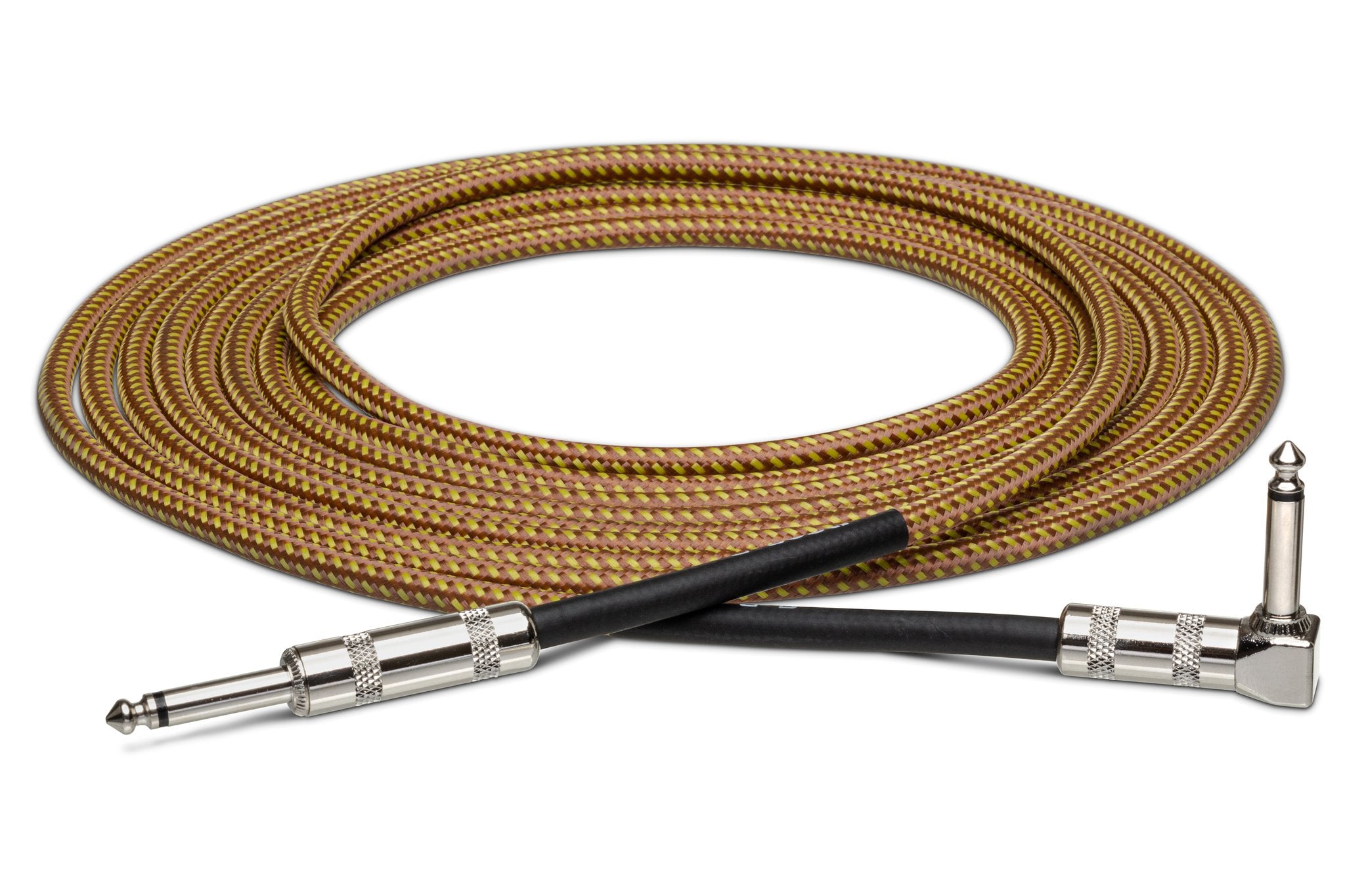 Tweed Guitar Cable, Hosa Straight to Right-angle, 18 ft - Full