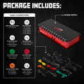 Pedalboard Power Supply; 12 Outputs – 2300Ma