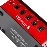 Pedal Board Power Supply With 5 Isolated Outputs