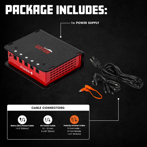 Pedal Board Power Supply With 5 Isolated Outputs