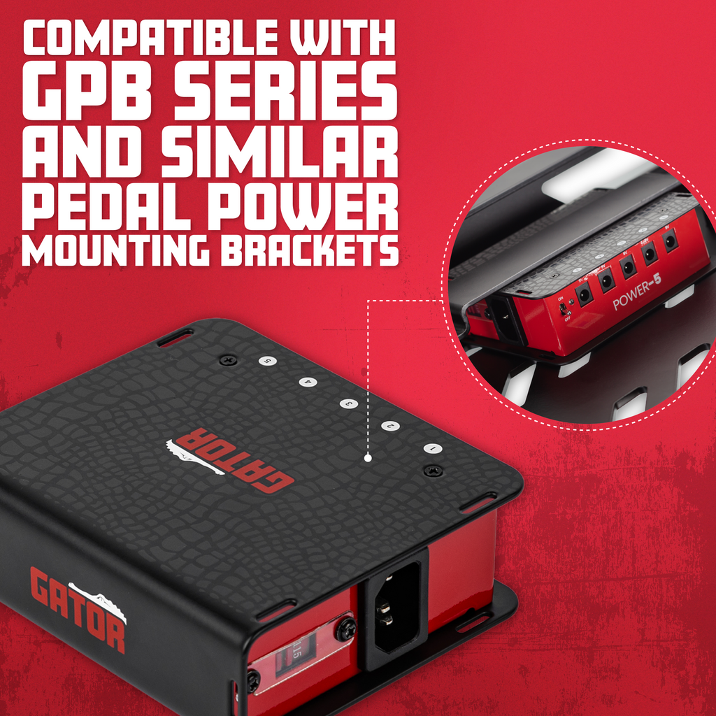 Pedal Board Power Supply With 5 Isolated Outputs