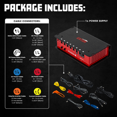 Pedal Board Power Supply With 8 Isolated Outputs