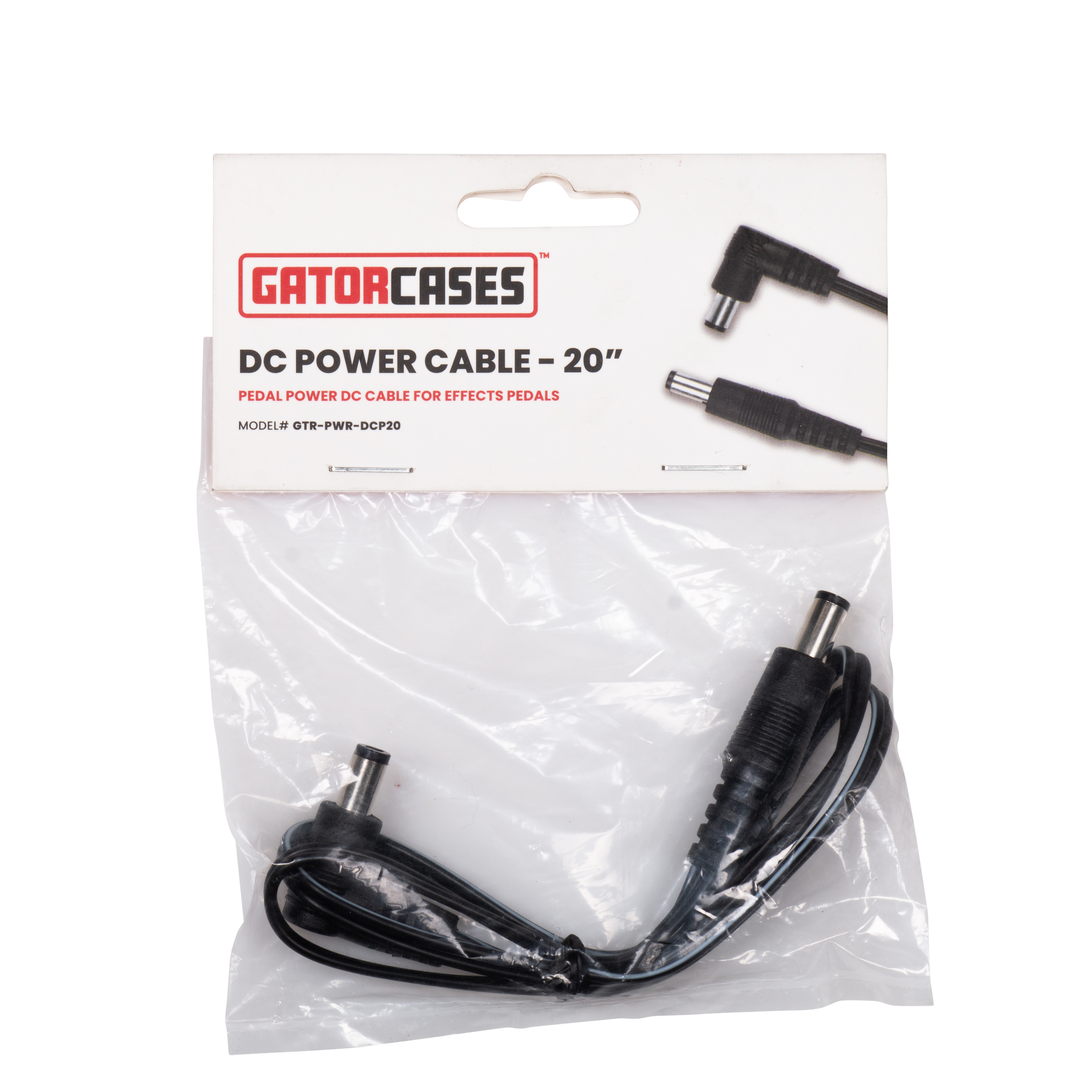 Single DC Power Cable for Pedals - 20" Long