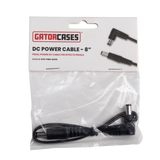 Single DC Power Cable for Pedals - 8" Long
