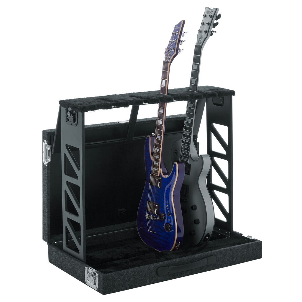 Rack Style 4 Guitar Stand that Folds into Case