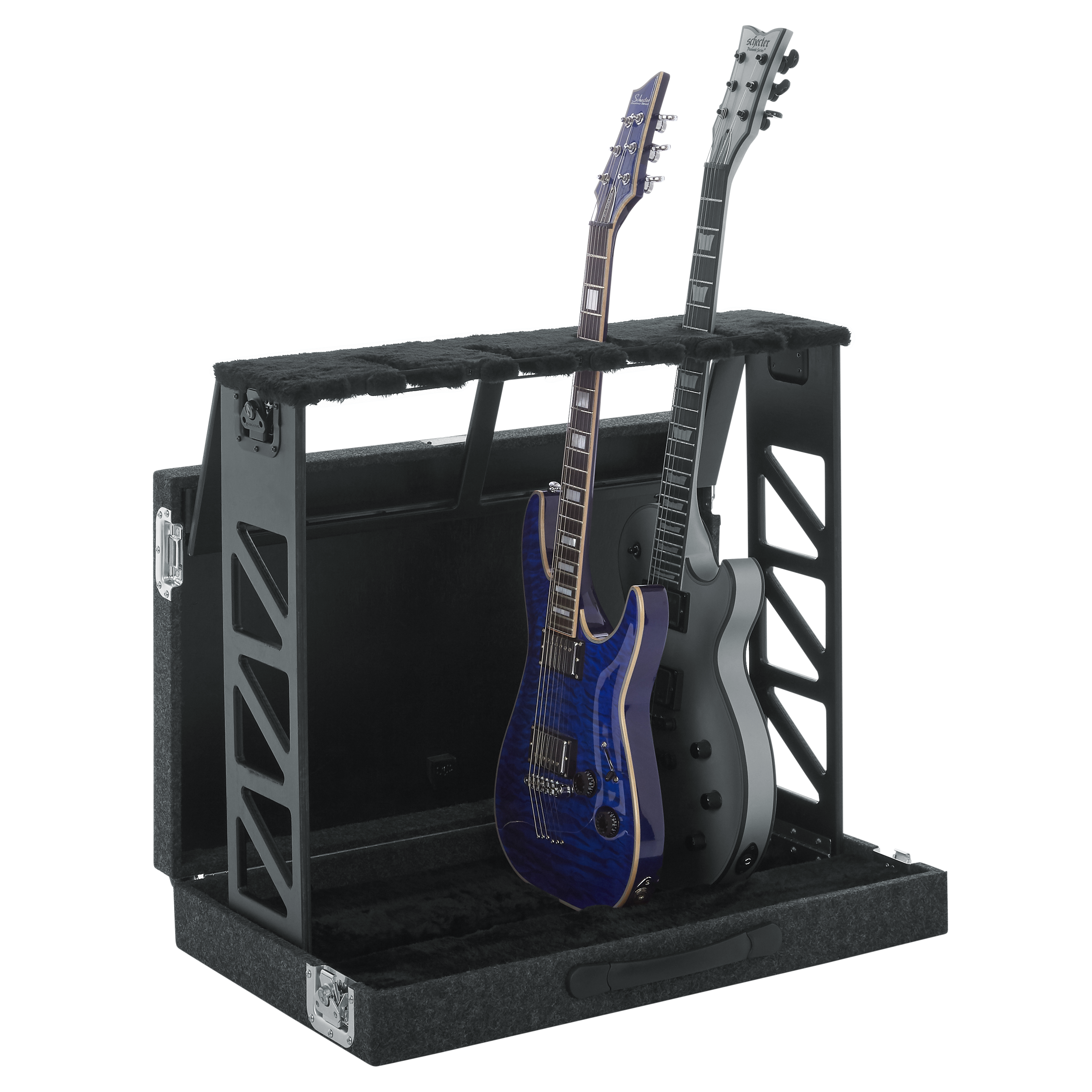 Rack Style 4 Guitar Stand that Folds into Case