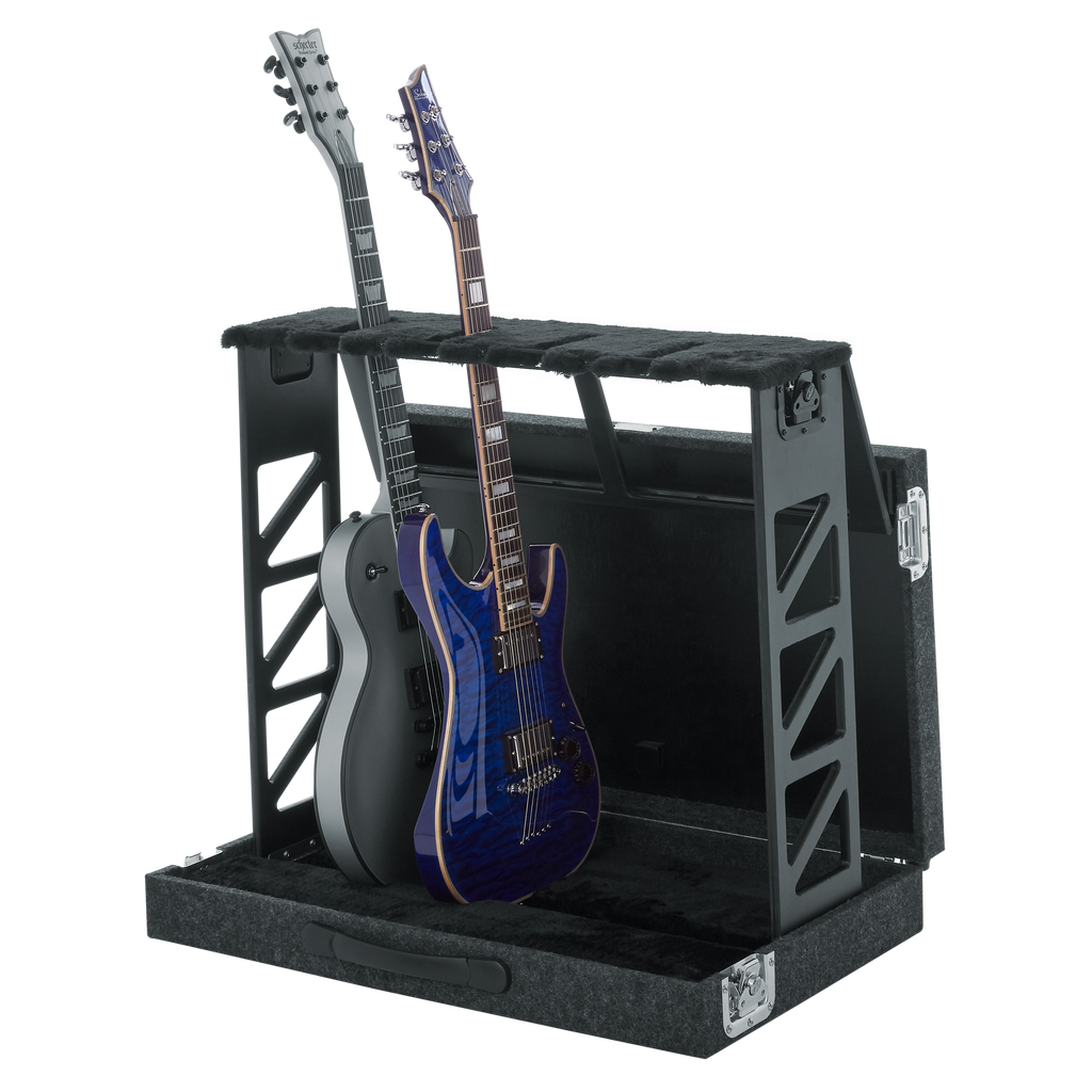 Rack Style 4 Guitar Stand that Folds into Case