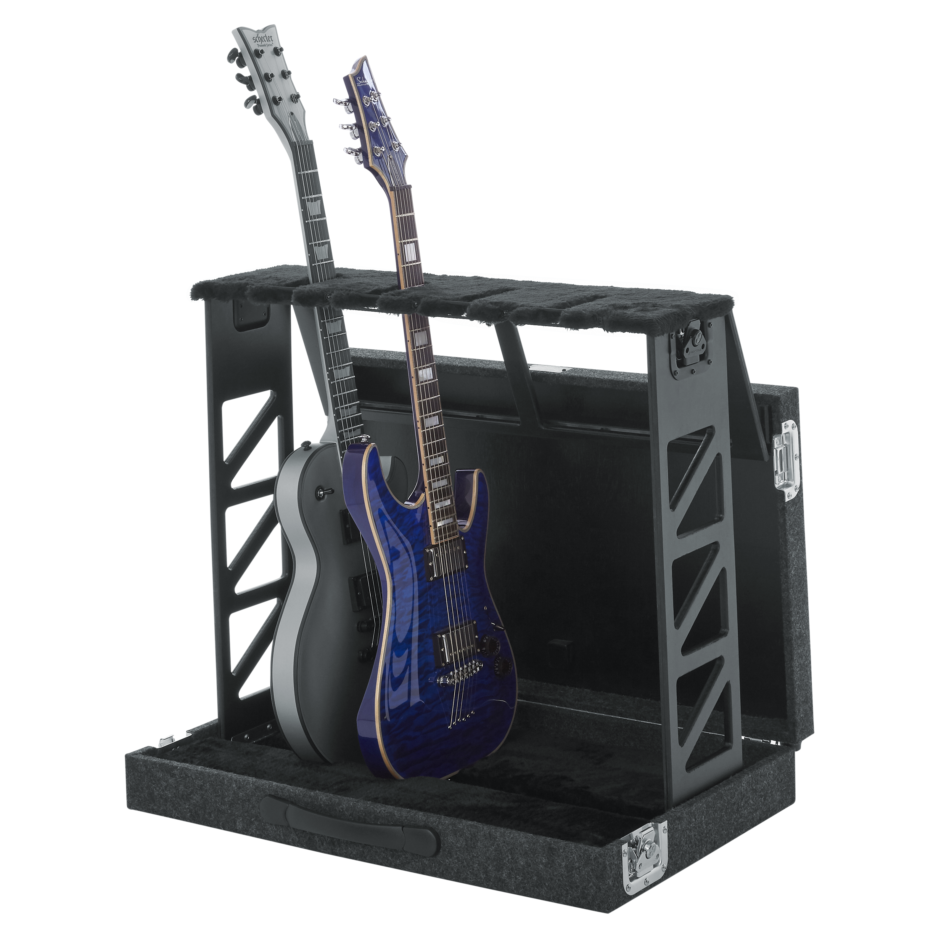 Rack Style 4 Guitar Stand that Folds into Case