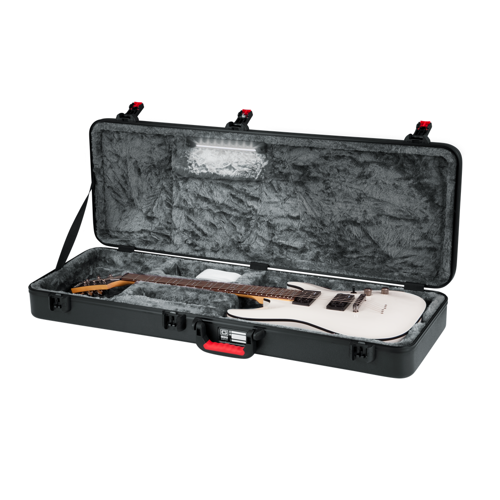 TSA ATA Molded Electric Guitar Case with LED Light