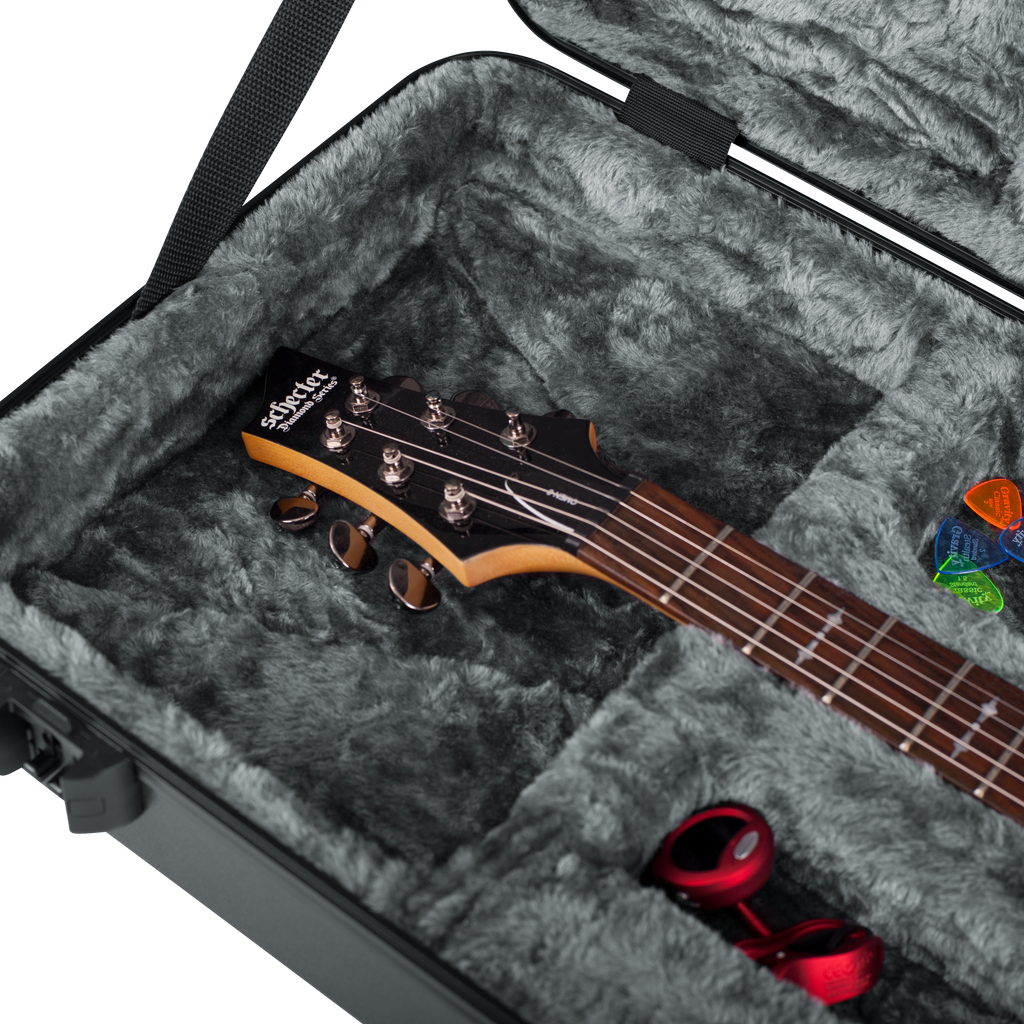 TSA ATA Molded Electric Guitar Case with LED Light