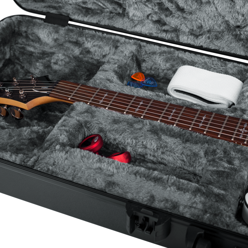 TSA ATA Molded Electric Guitar Case with LED Light