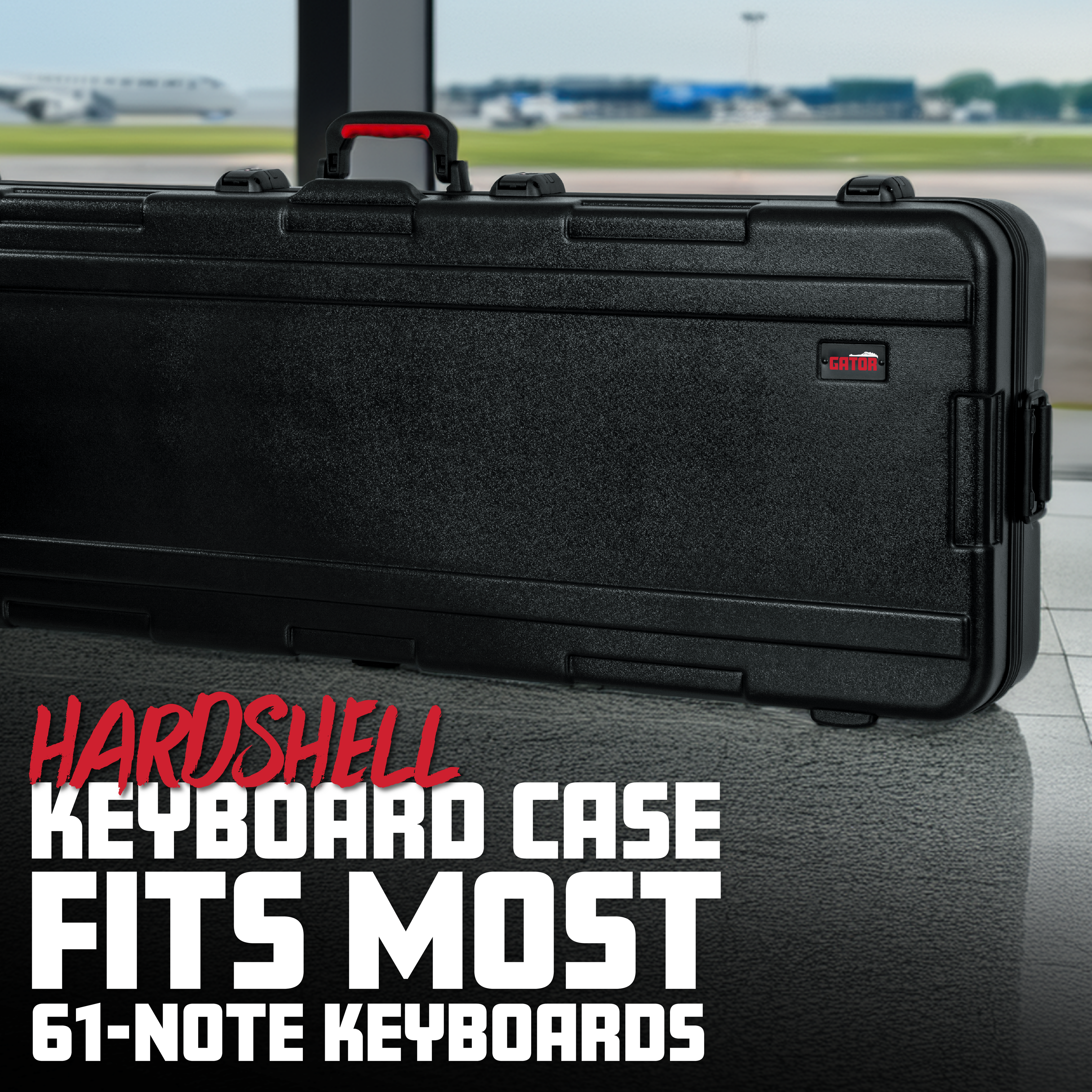 TSA ATA Molded 61-note Keyboard Case w/ Wheels