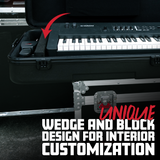 TSA ATA Molded 61-note Keyboard Case w/ Wheels
