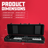 TSA ATA Slim 88-note Keyboard Case w/ Wheels