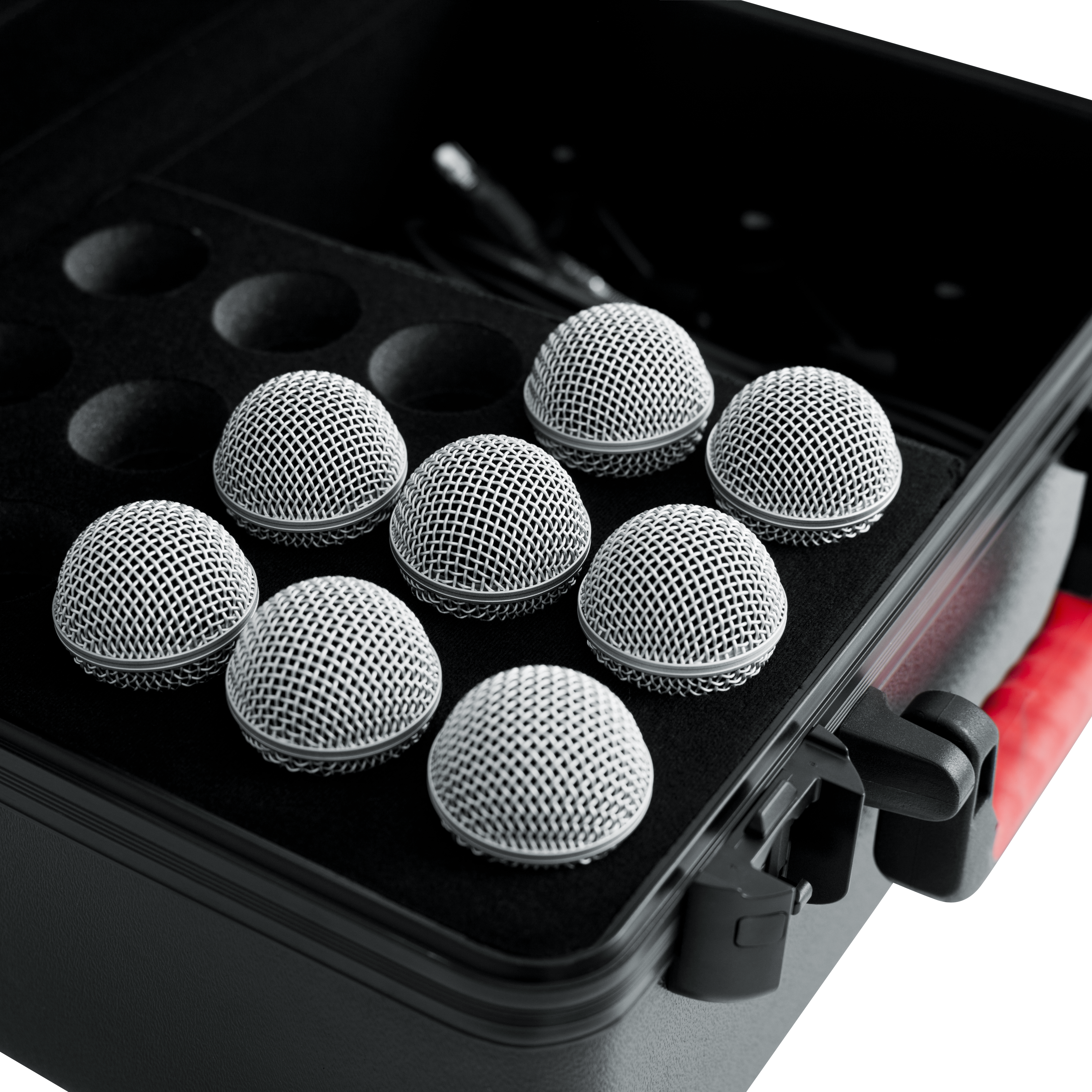 TSA ATA Molded Case w/ Drops for (15) Mics