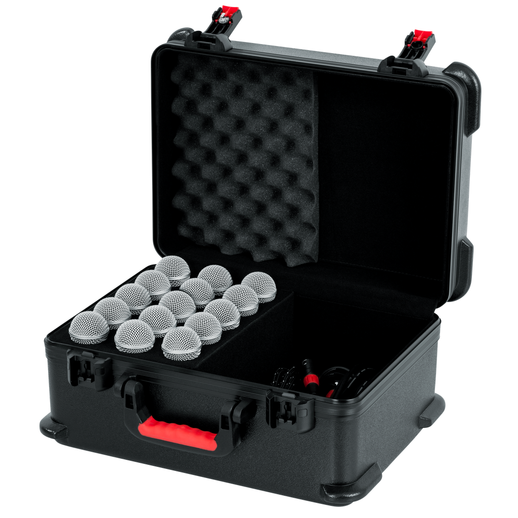 TSA ATA Molded Case w/ Drops for (15) Mics