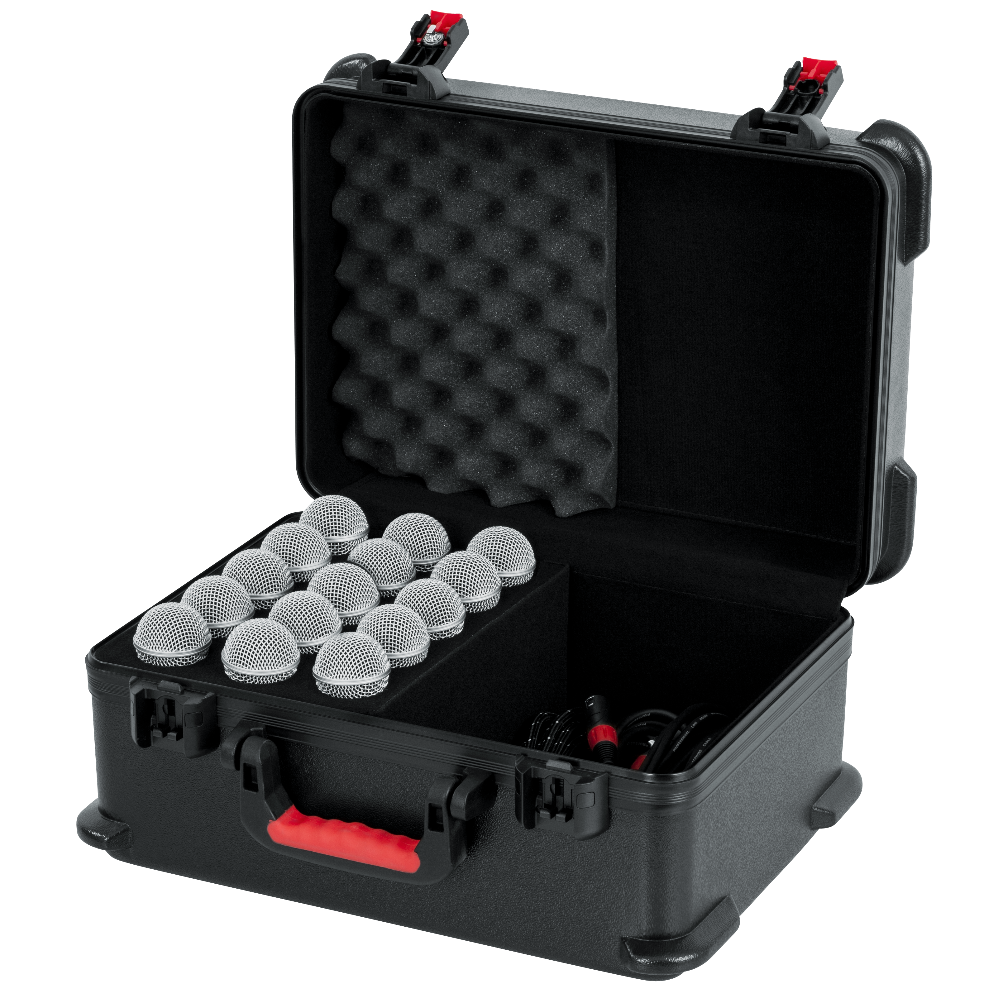 TSA ATA Molded Case w/ Drops for (15) Mics