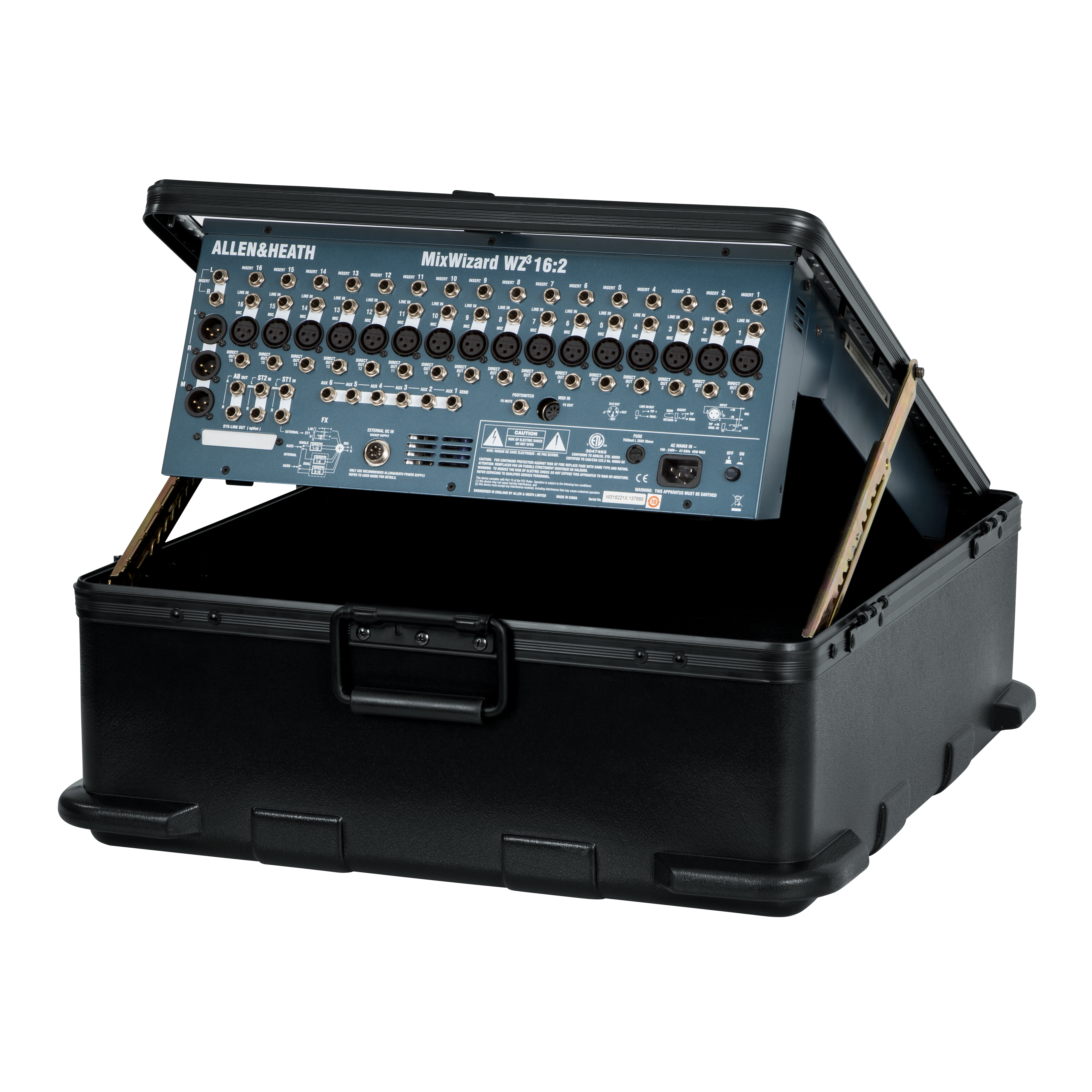 ATA TSA Molded Pop Up Mixer Case; 12U