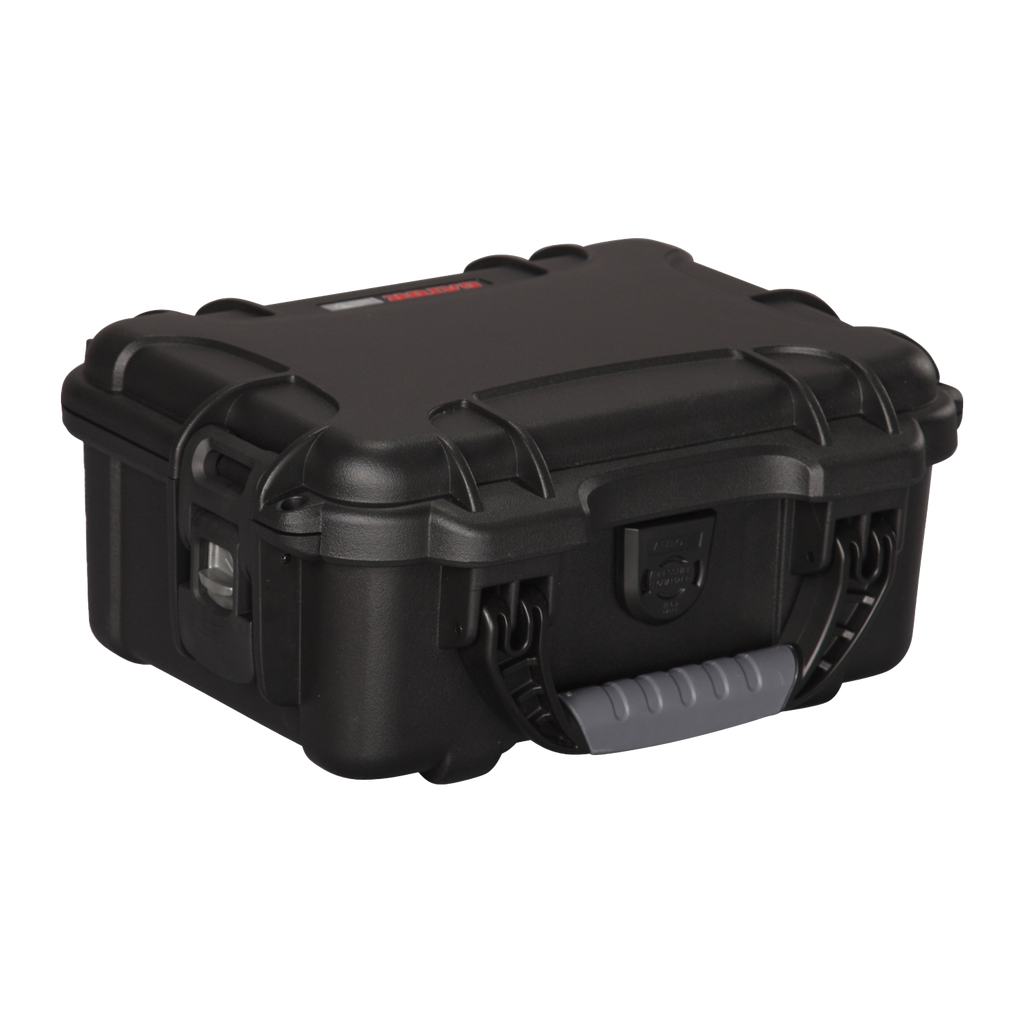 Waterproof case w/ diced foam; 8.4"x6"x3.7"