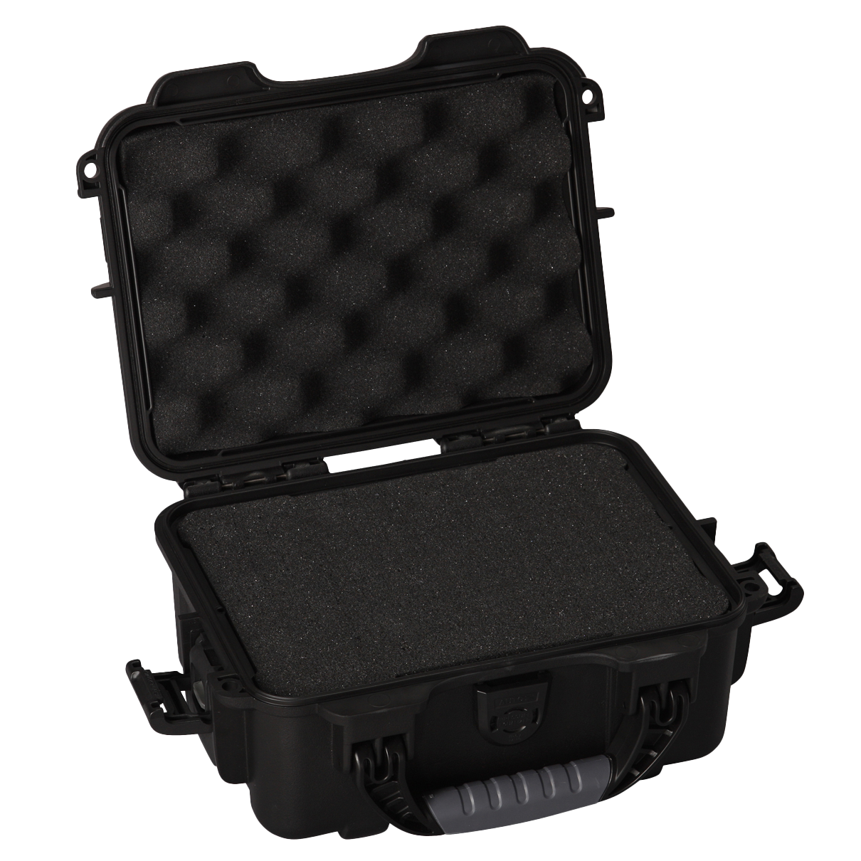 Waterproof case w/ diced foam; 8.4"x6"x3.7"