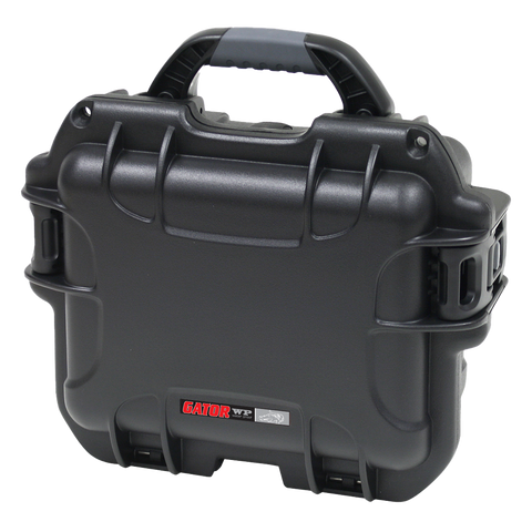 Waterproof case w/ diced foam; 9.4"x7.4"x5.5"