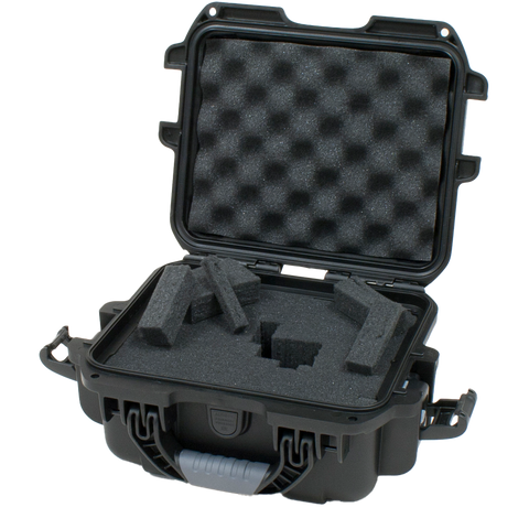 Waterproof case w/ diced foam; 9.4
