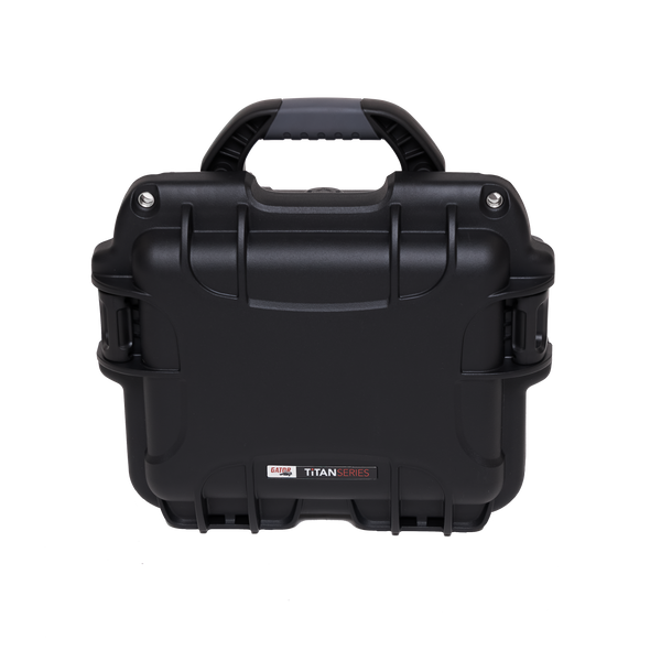 Waterproof case w/ divider system; 9.4"x7.4"x5.5"
