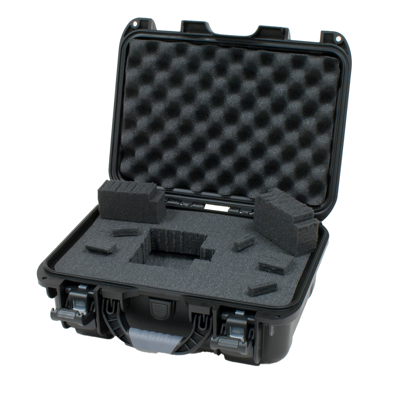 Waterproof case w/diced foam; 13.8"x9.3"x6.2"