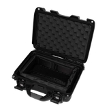 Waterproof case w/divider system; 13.8"x9.3"x6.2"
