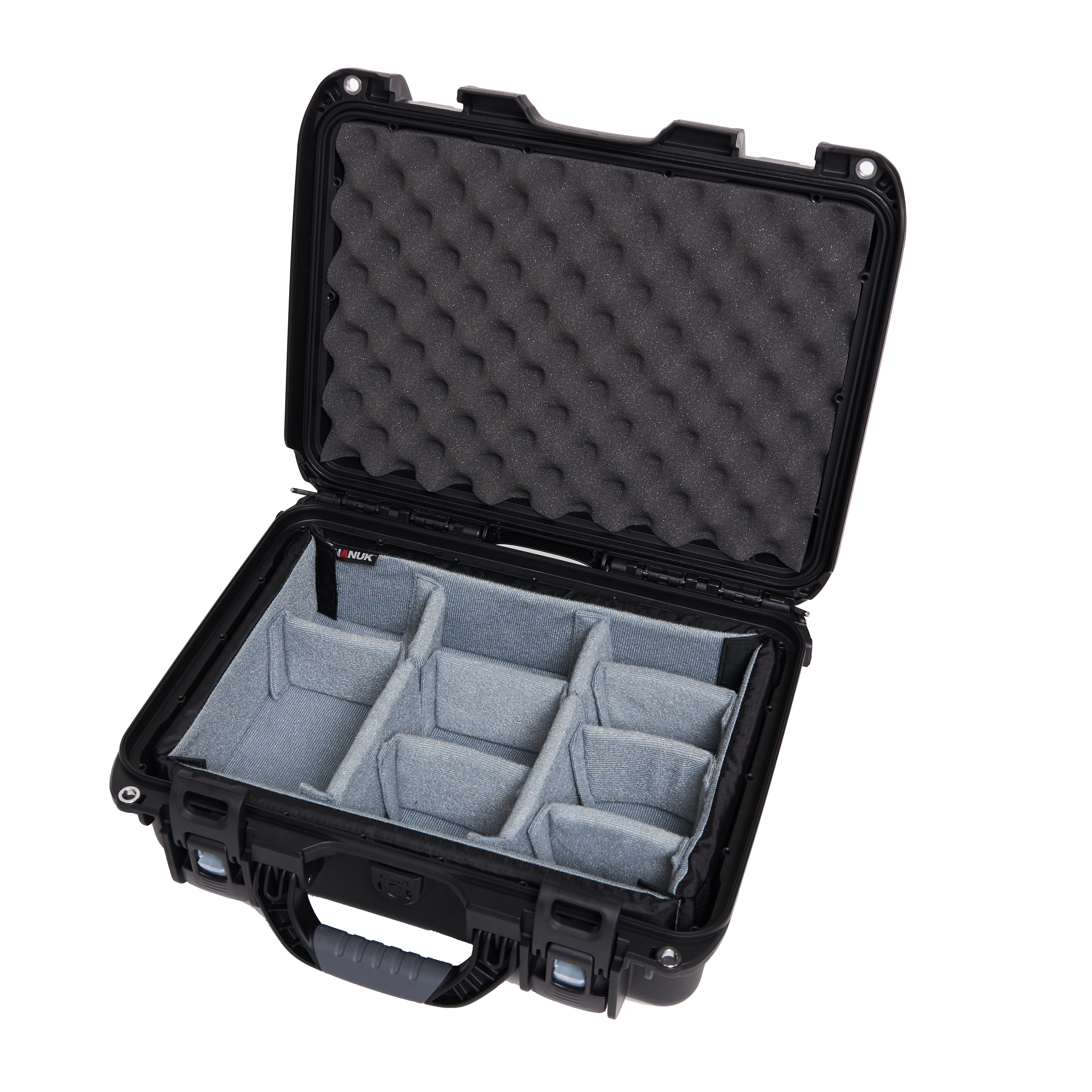 Waterproof case w/ divider system; 15"x10.5"x6.2"