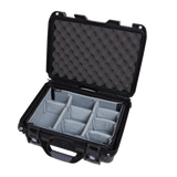 Waterproof case w/ divider system; 15"x10.5"x6.2"