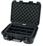 Waterproof case w/ divider system; 15"x10.5"x6.2"