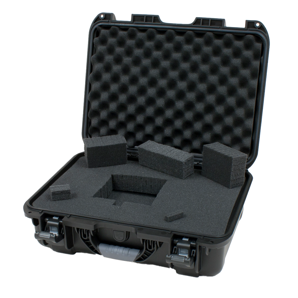 Waterproof case w/ diced foam; 17"x11.8"x6.4"