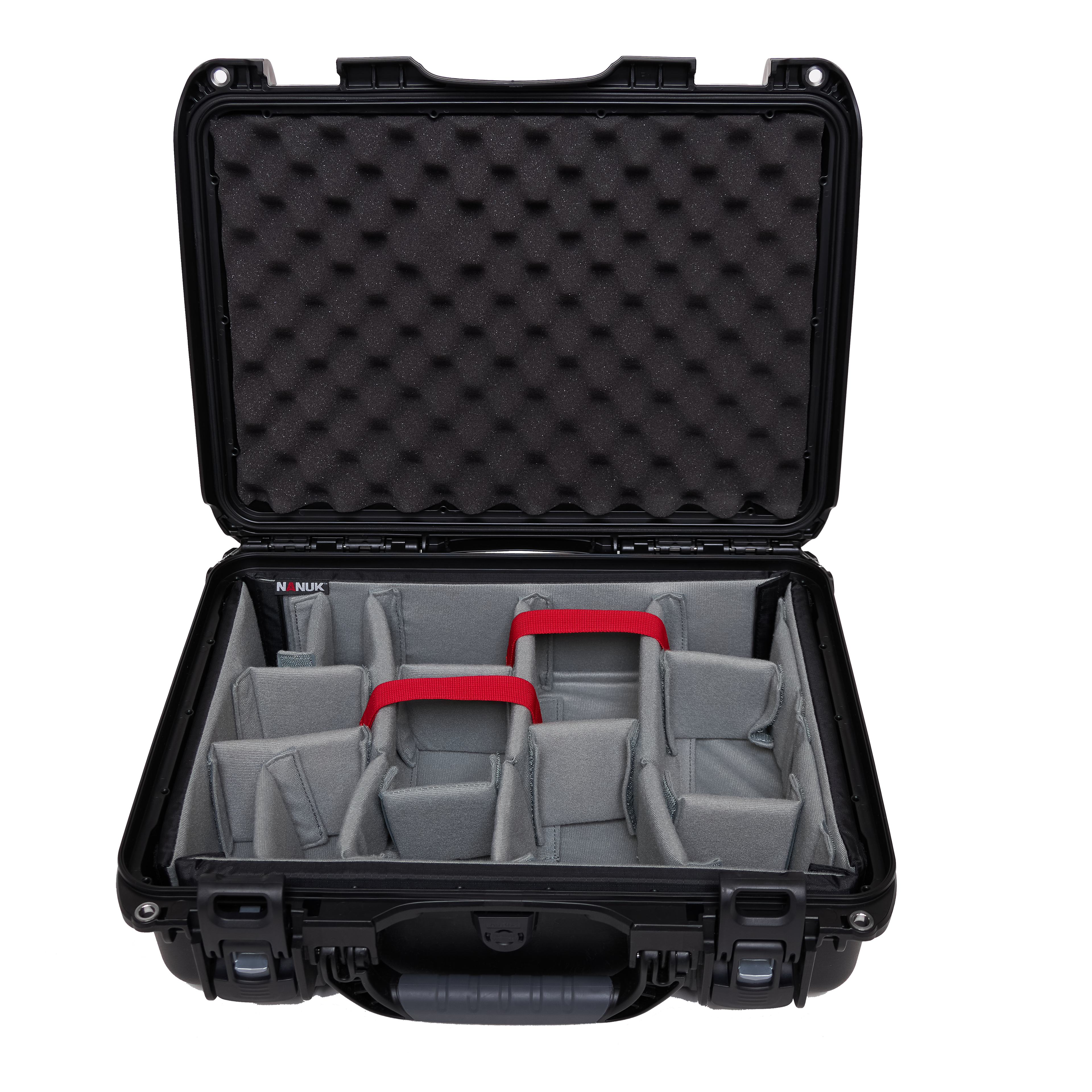 Waterproof case w/ divider system; 17"x11.8"x6.4"