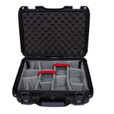 Waterproof case w/ divider system; 17"x11.8"x6.4"