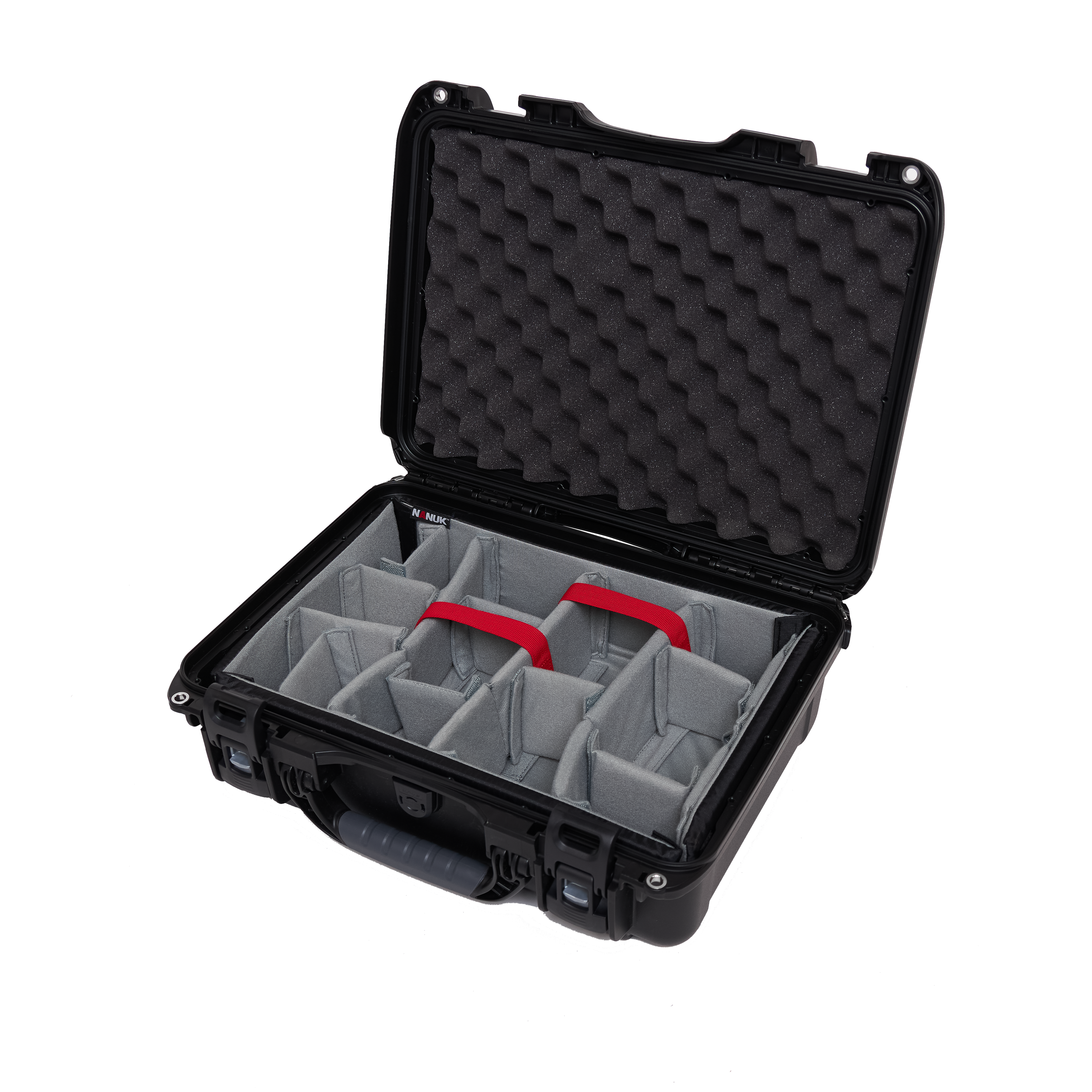 Waterproof case w/ divider system; 17"x11.8"x6.4"