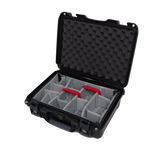 Waterproof case w/ divider system; 17"x11.8"x6.4"
