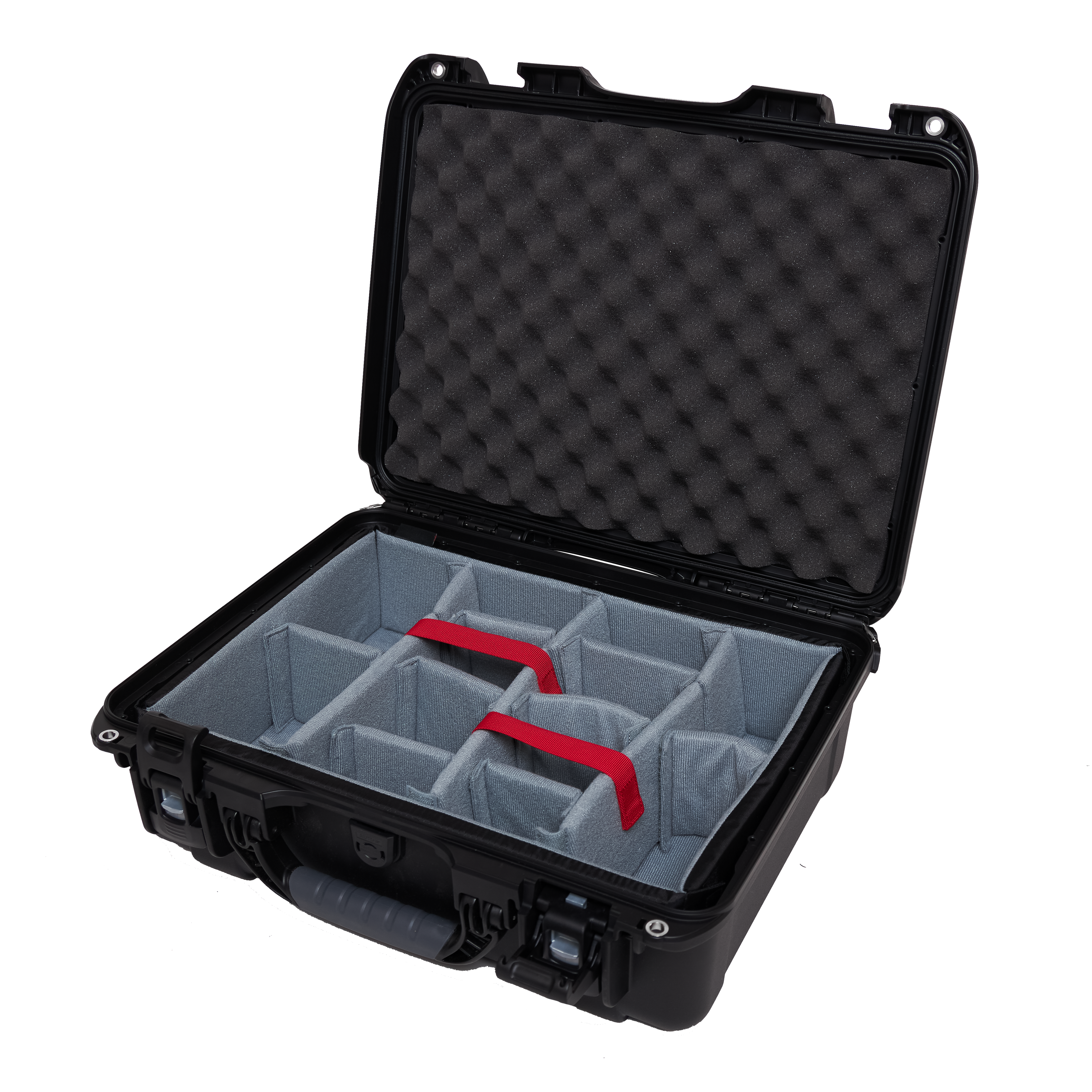 Waterproof case w/ divider system; 18"x13"x6.9"