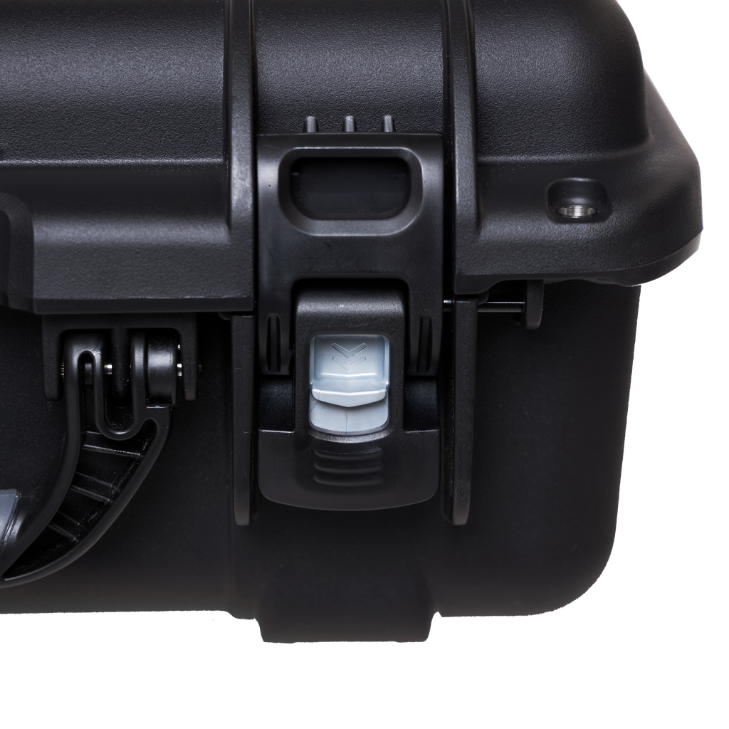 Waterproof case w/ divider system; 18"x13"x6.9"